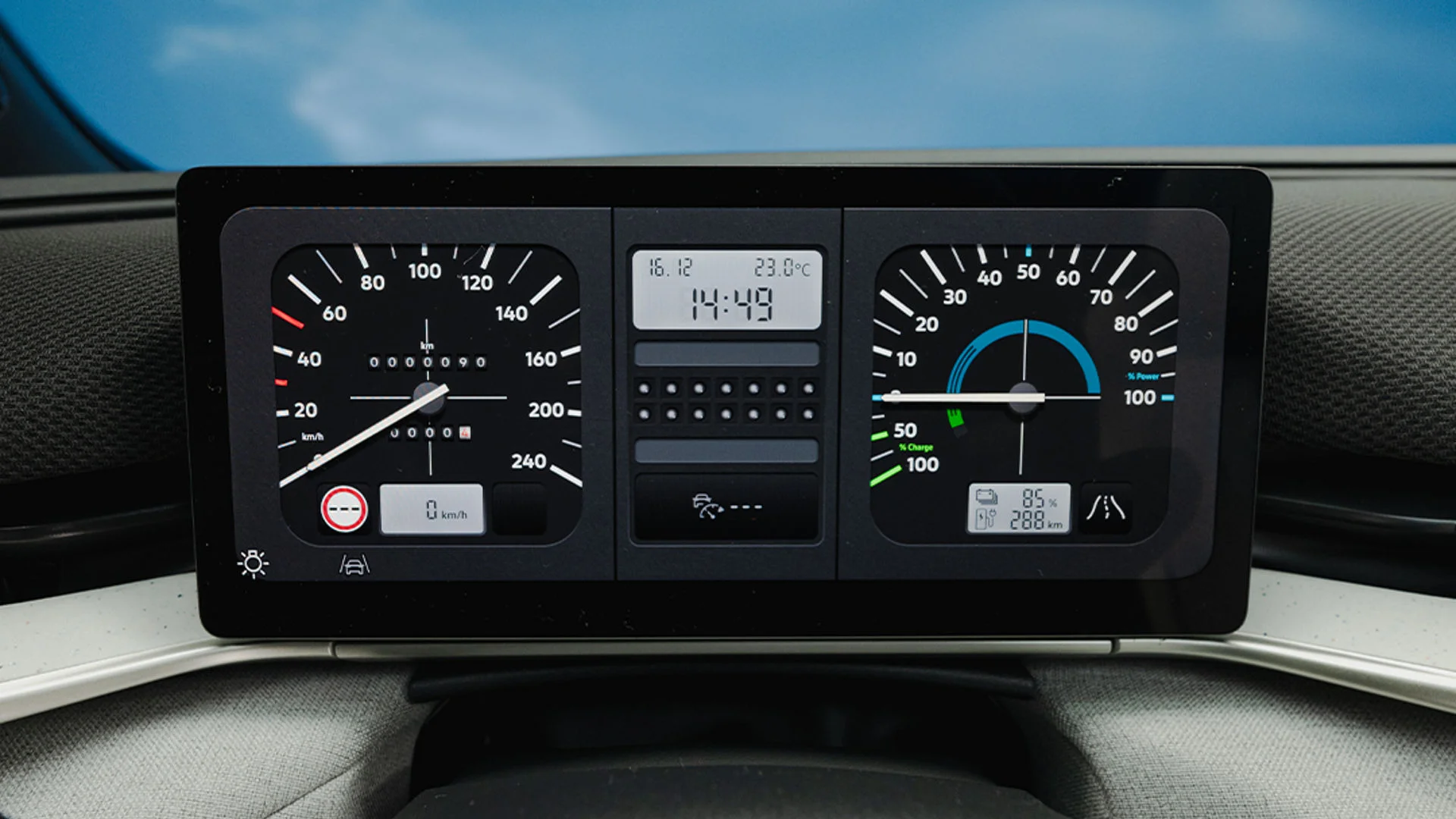 Retro Stil des digitalen Cockpits des ID. Polo