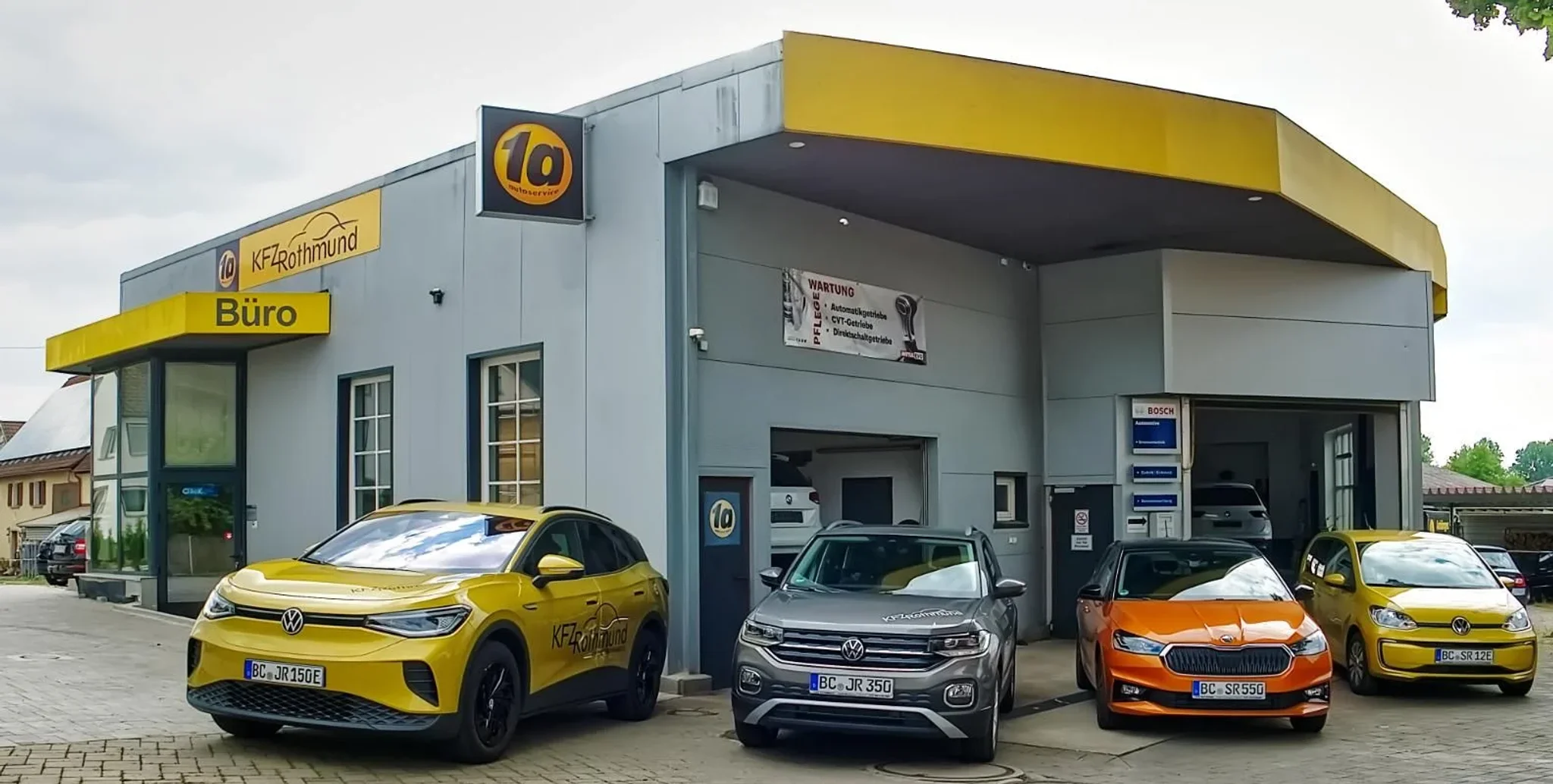 Autohaus Rothmund, Vorderansicht