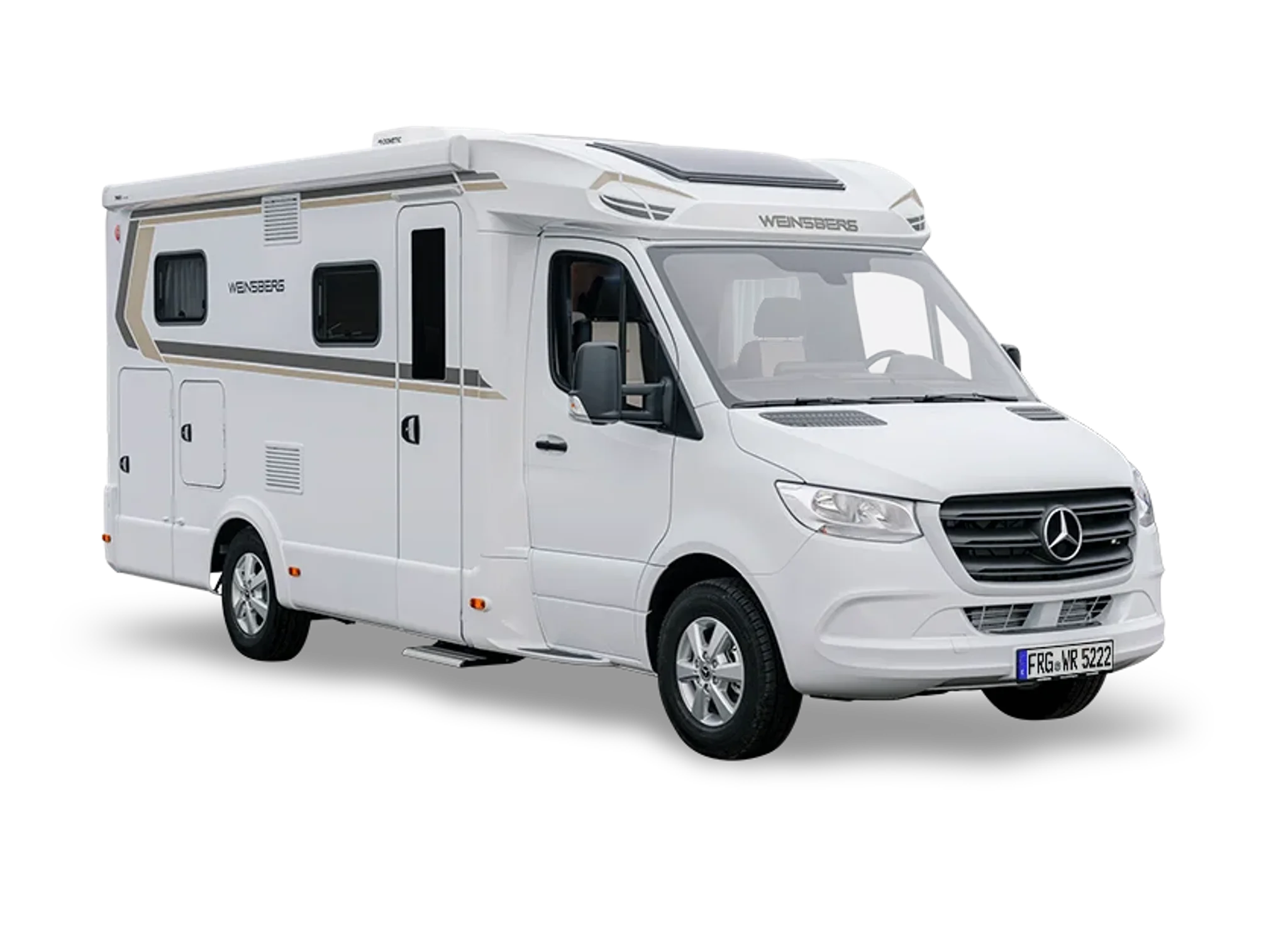 Gebrauchtes Weinsberg Wohnmobil freigestellt