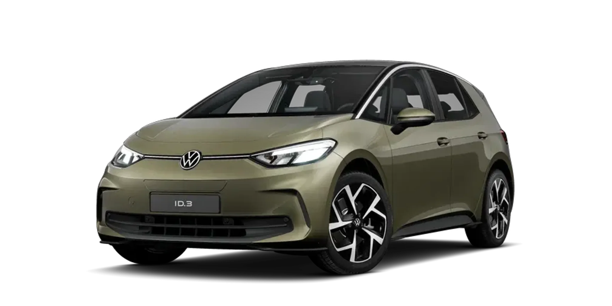 VW ID.3 in braun metallic  von vorne links fotografiert