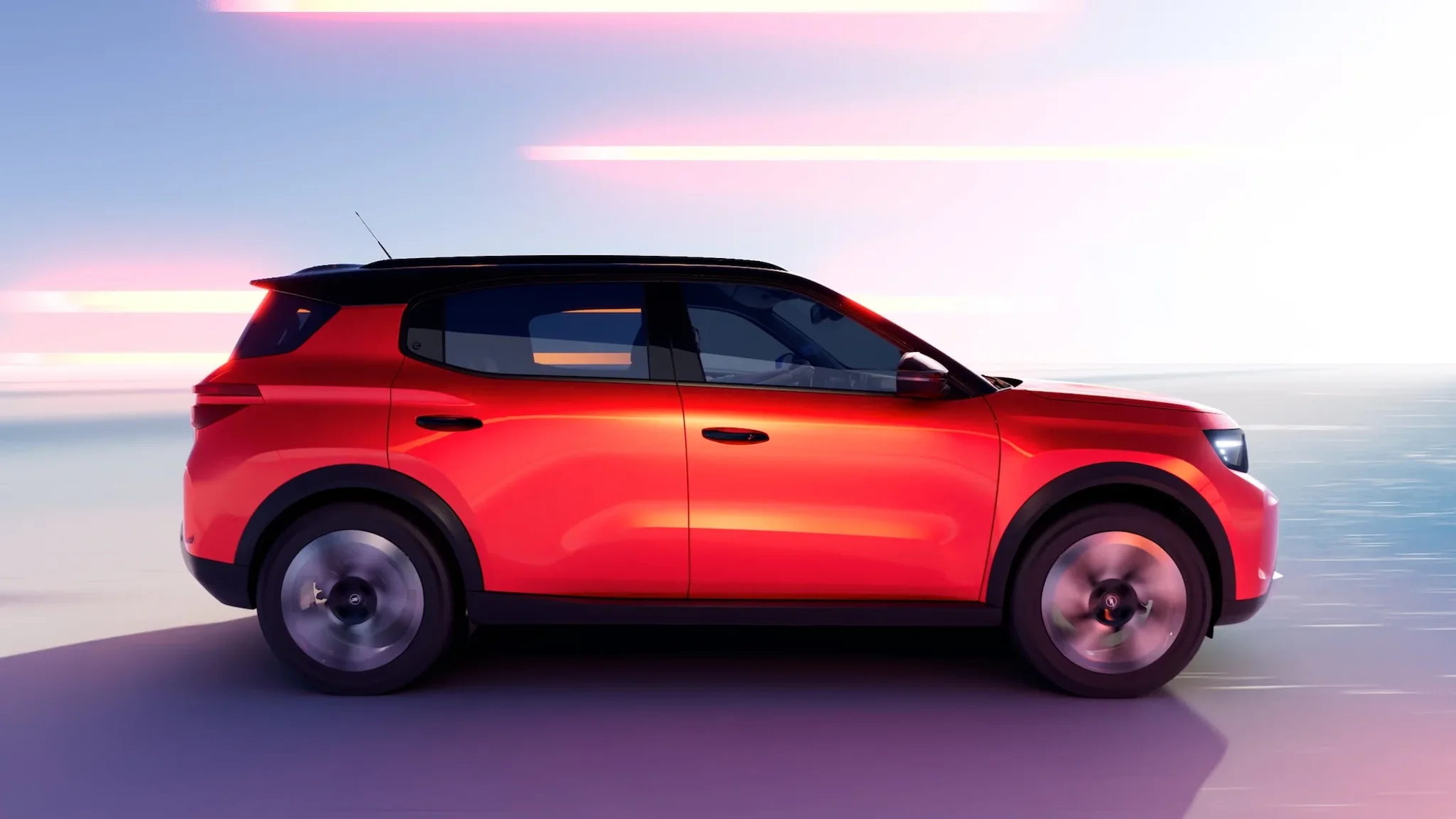 Der neue Opel von Terra der Seitenansicht
