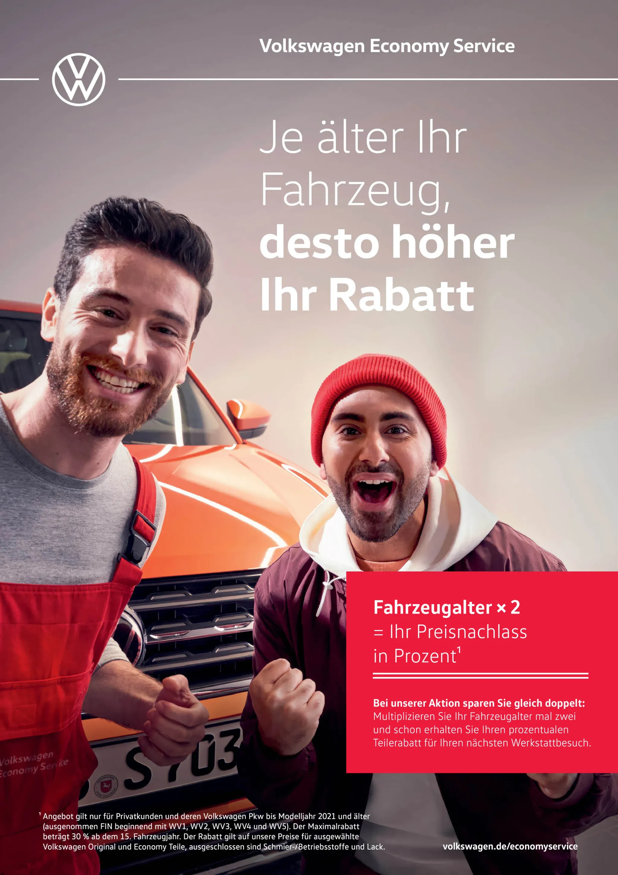 AH Rrennsteig VW Kampagne Fahrzeugalter x 2