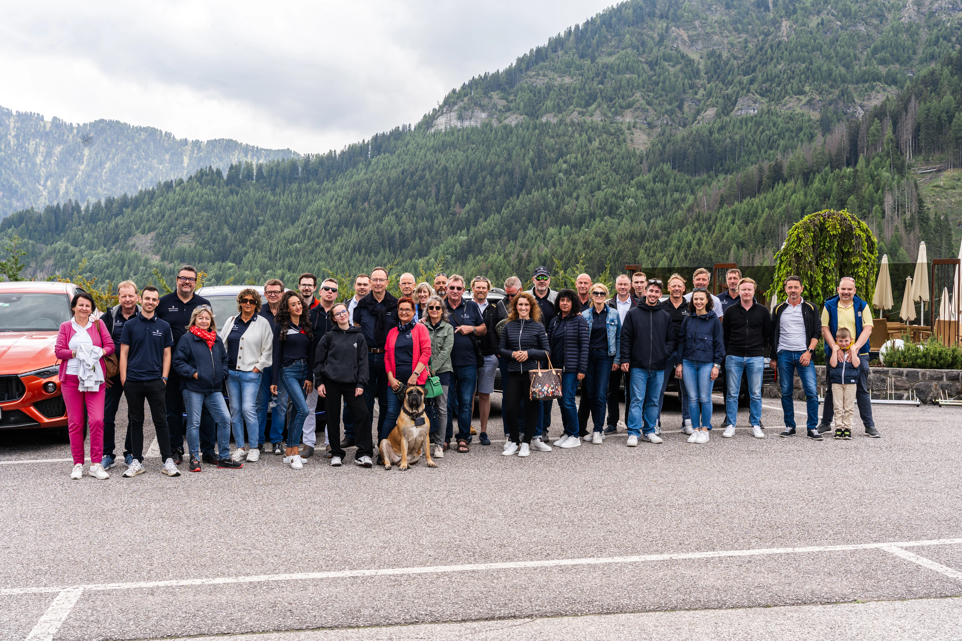 Gruppenfoto zur Maserati Ausfahrt
