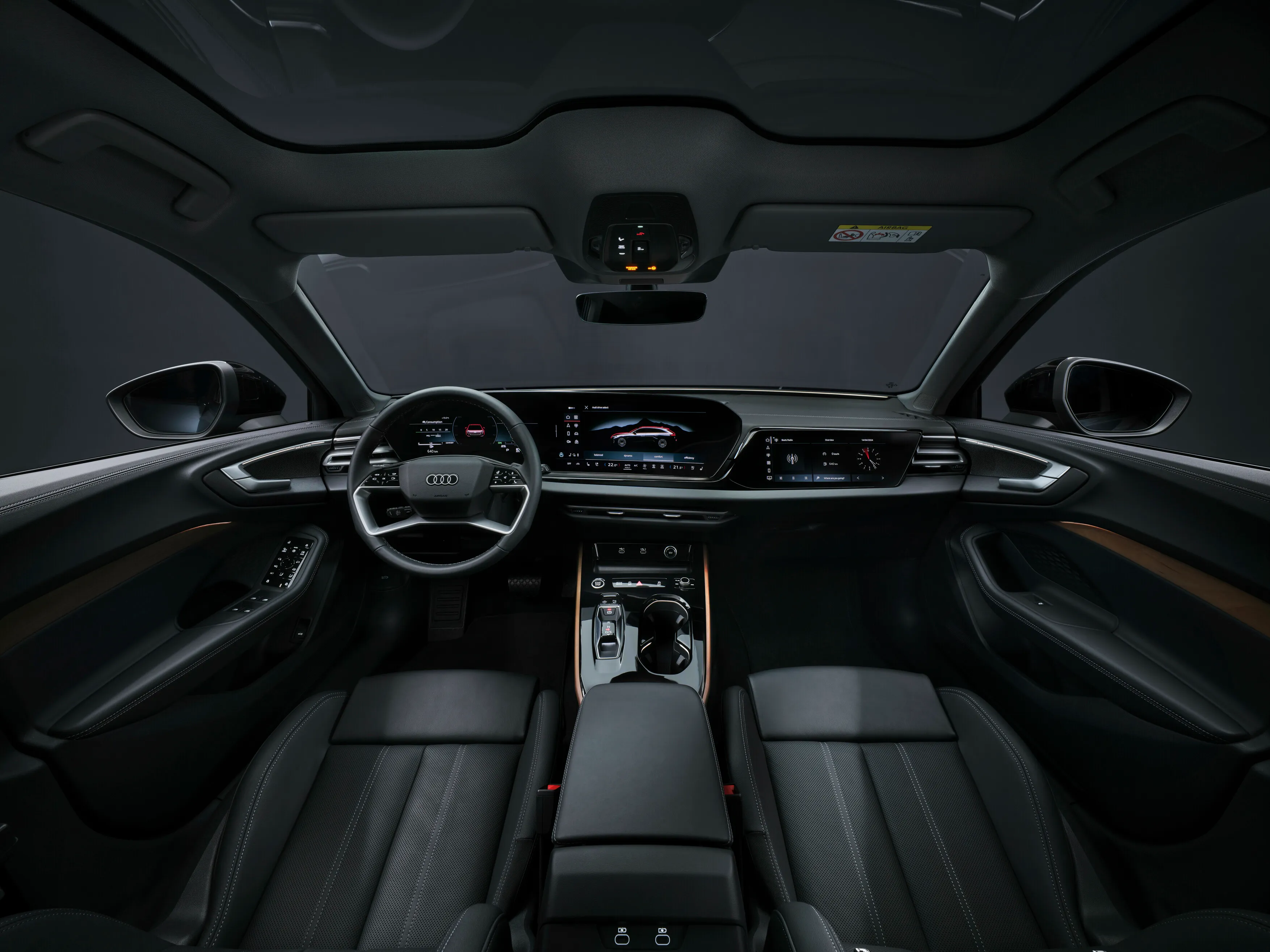 Auf dem Bild ist der Innenraum des Audi A5 Avant zu sehen.