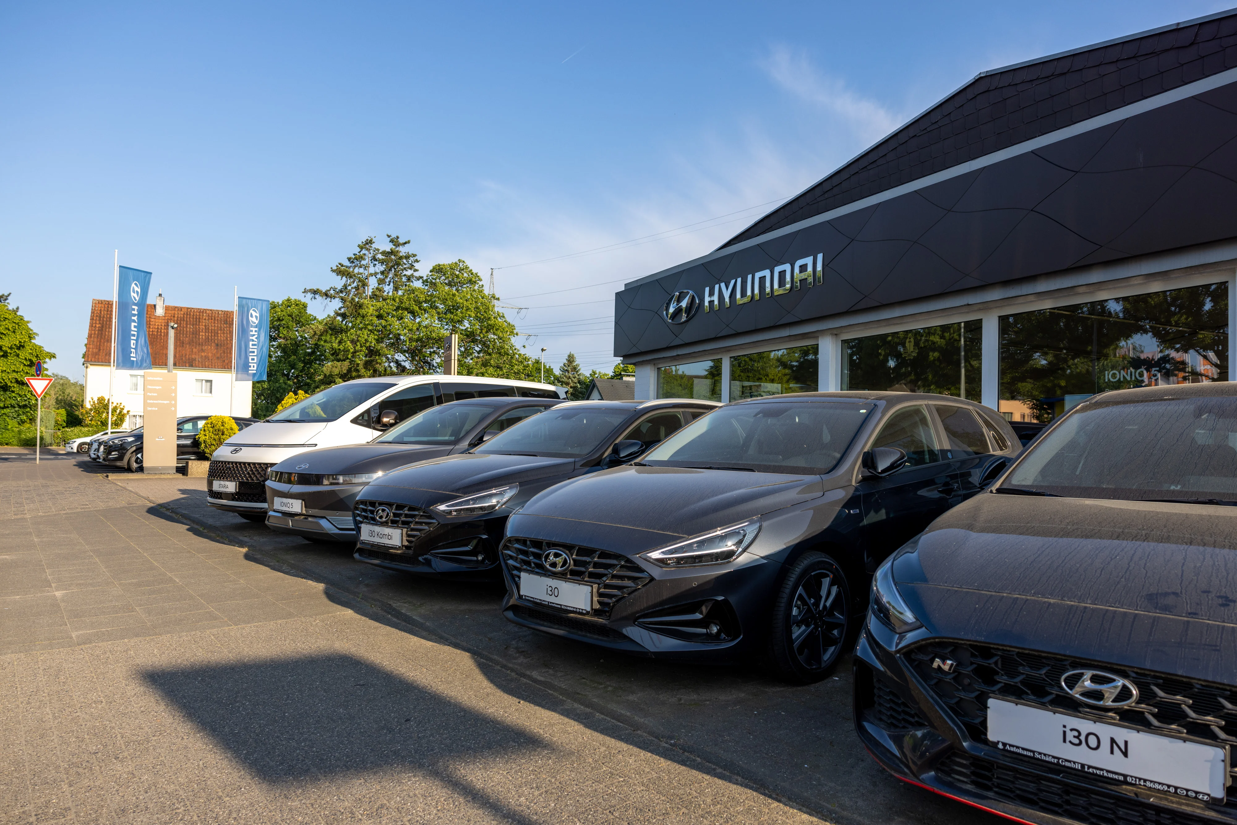 Auto-Schäfer-Fahrzeugreihe mit Hyundai Fahrzeugen