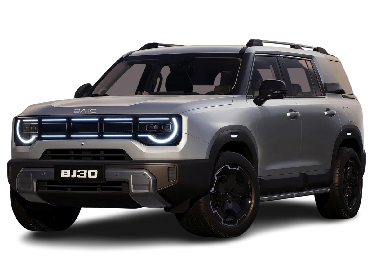 baic bj30 in grau von vorne links aufgenommen