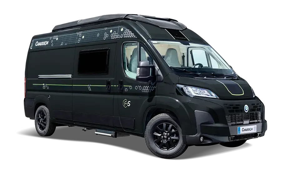 Schwarzer Chausson Camper Van