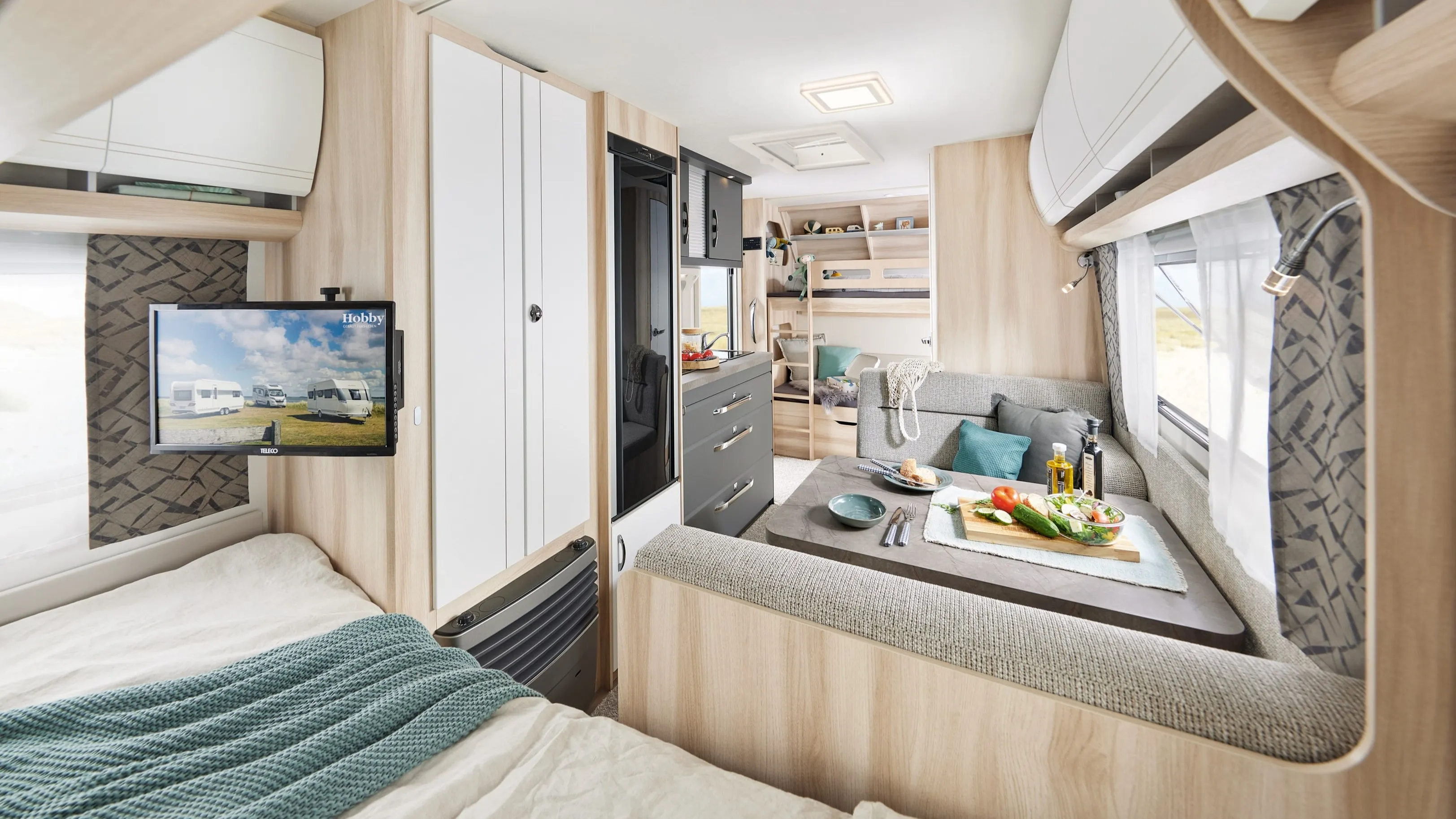 Innenansicht Hobby DE LUXE 490 KMF