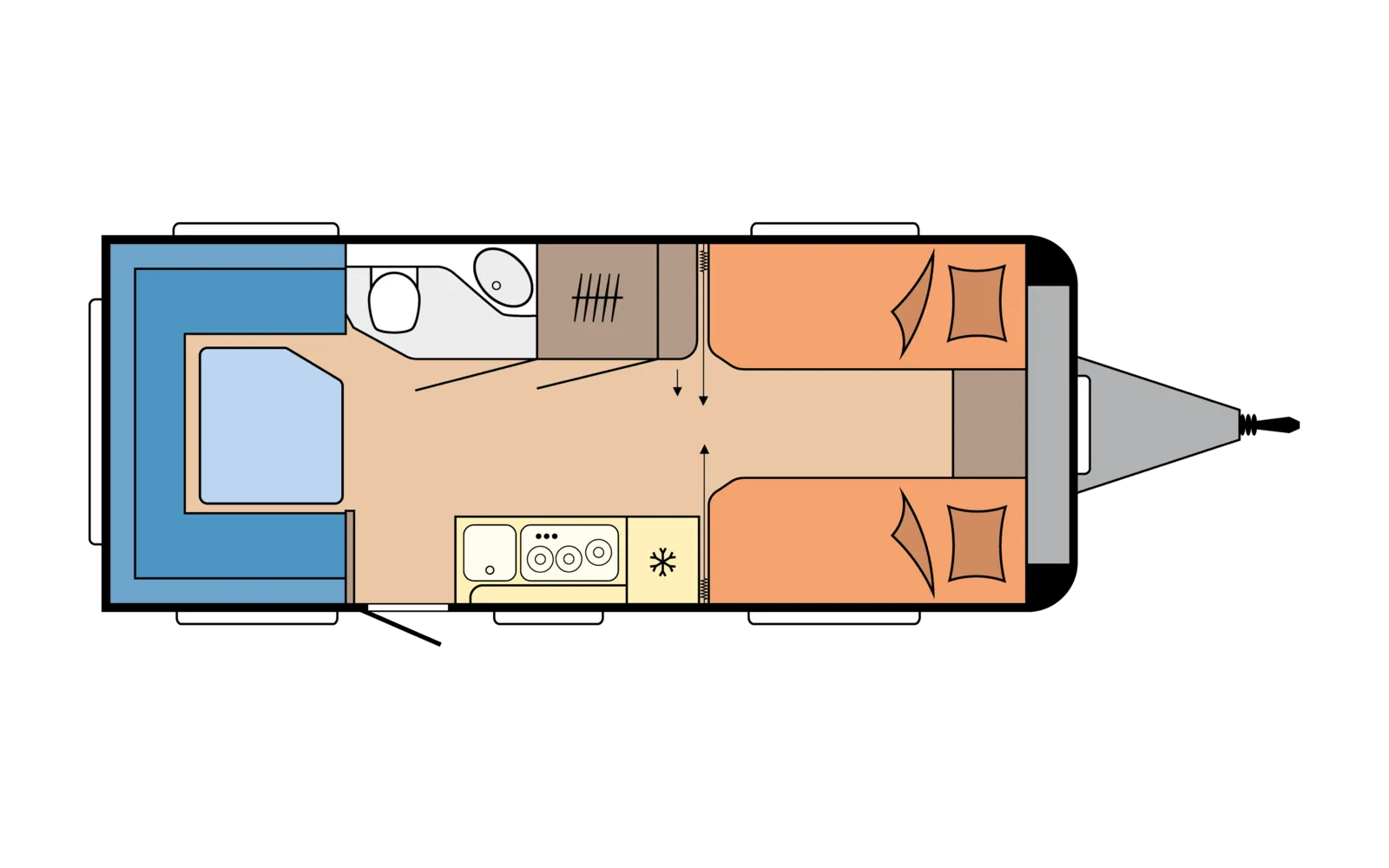 Hobby MAXIA 585 UL Grundriss