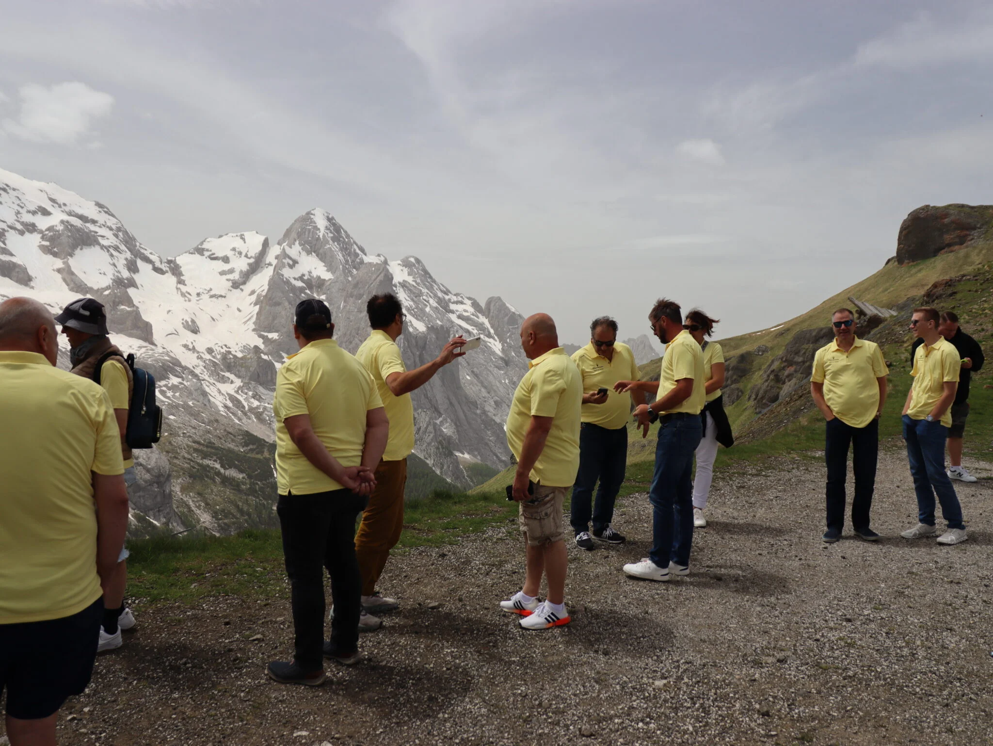 Gruppe der Teilnehmer an der Ausfahrt
