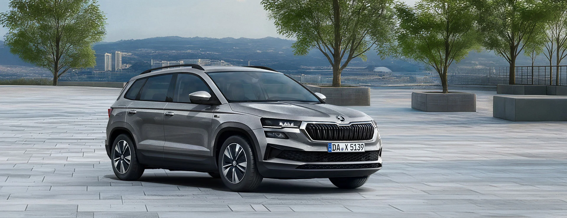 Skoda Karoq in grau metallic