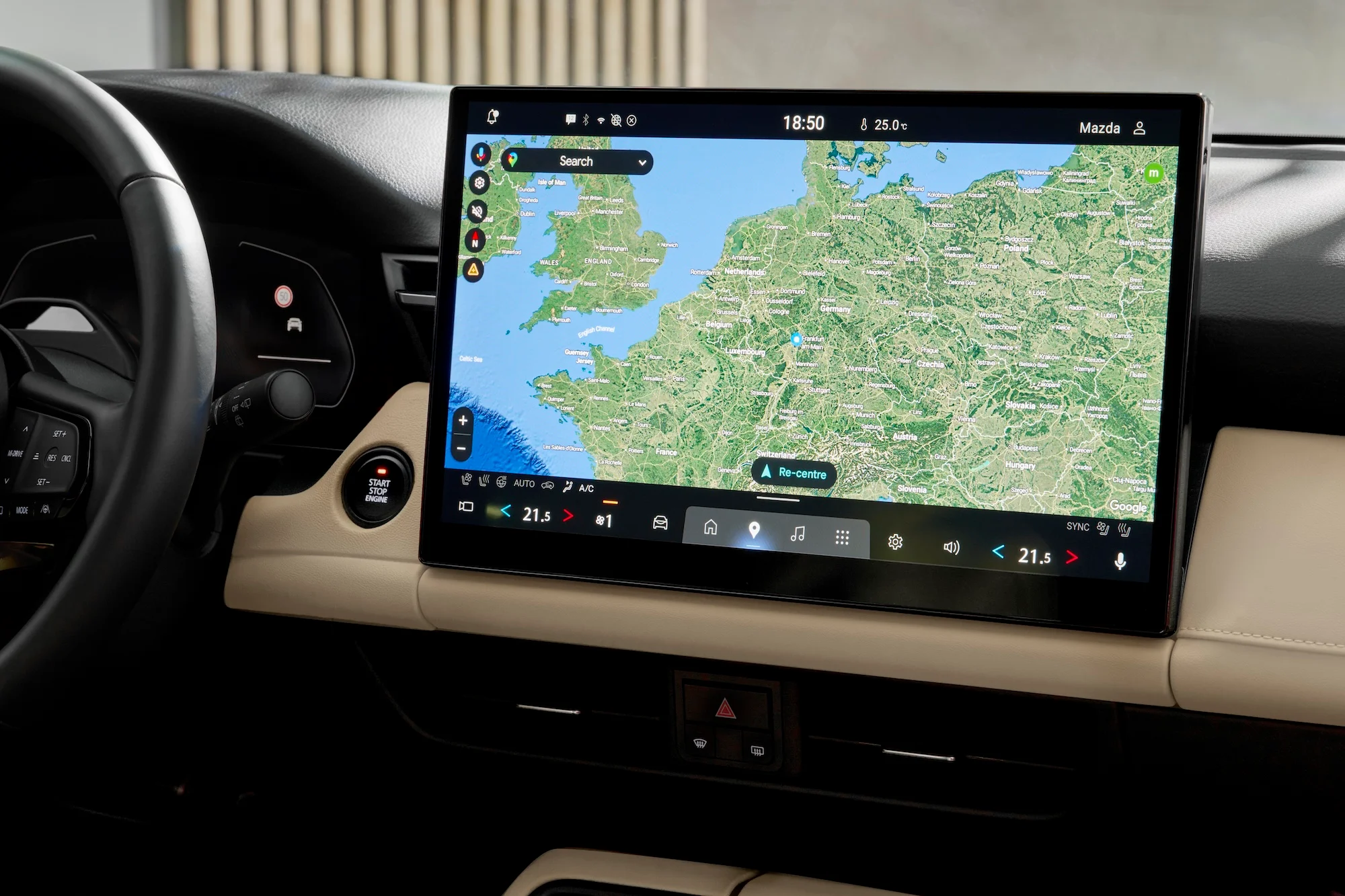 mazda_cx-5_ detail,ansicht des Mittel Display