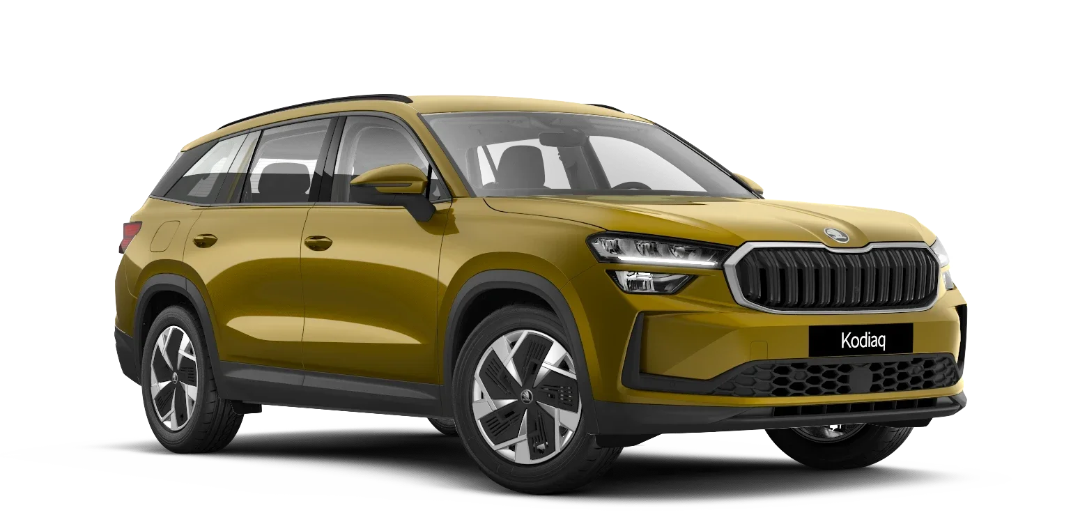 Škoda Kodiaq in gelb metallic
